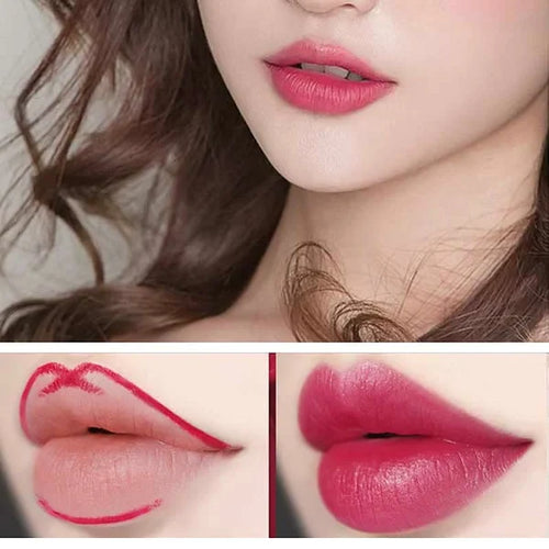 Double Ended lipstick Automatic Lip Liner Matte Waterproof Non-Fading Non-stick Lipstick