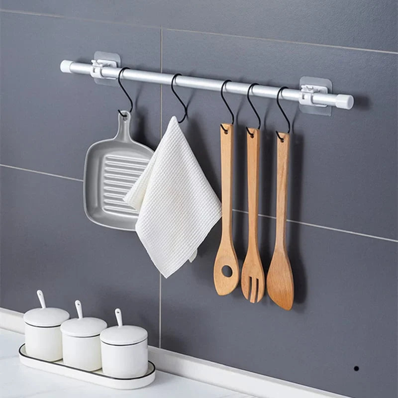 Nail-Free Adjustable Curtain Rod Holders