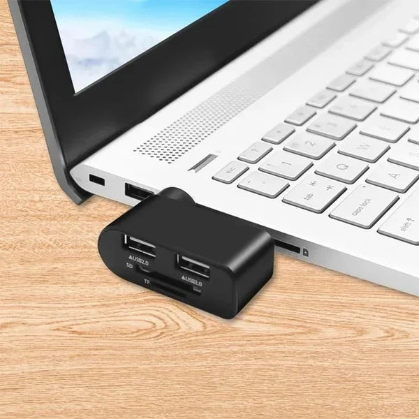 4 In 1 Rotatable USB Hub